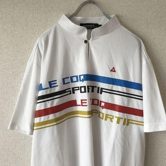 le coq sportif(ルコックスポルティフ)の【人気】ルコックスポルティフ ゴルフコレクション ビッグロゴプリントシャツ LL メンズのトップス(シャツ)の商品写真