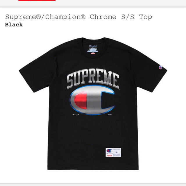 メンズsupreme×champion chrome s/s top Sサイズ