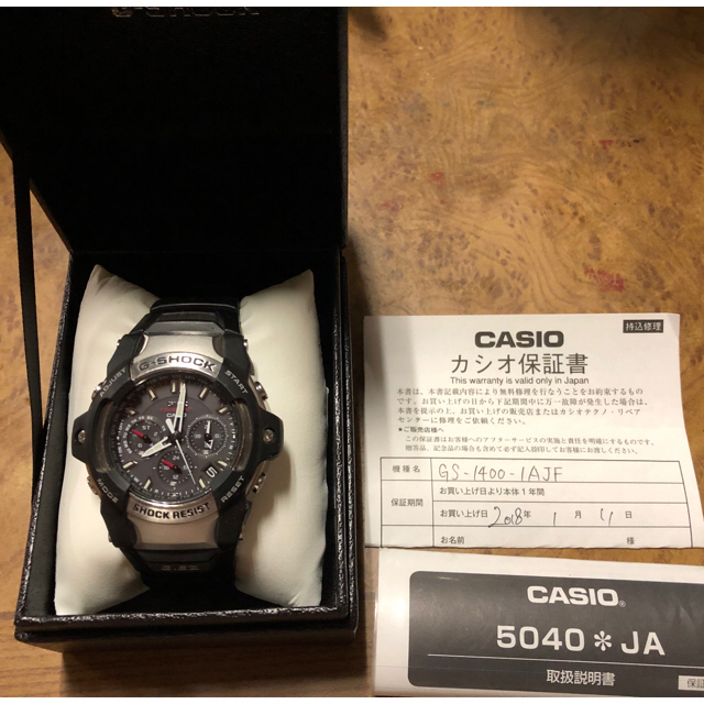 時計 が 、 G-SHOCK - CASIO カシオ G-SHOCK GS-1400-1AJF 電波 ソーラーの通販 by 伊藤商店｜ジーショックならラクマ