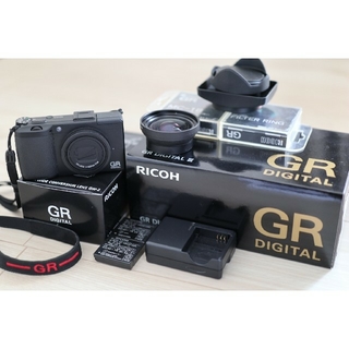 リコー(RICOH)のRICOH  GR digital  Ⅲ＋GW-2  21ミリレンズ(コンパクトデジタルカメラ)