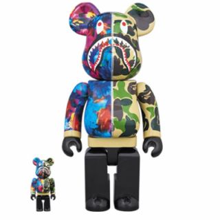 アベイシングエイプ(A BATHING APE)の☆即日発送☆ bape be@rbrick 100％ & 400％ グリーン (その他)