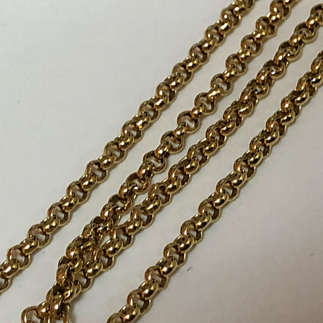 ★美品★ K18 ロールチェーン ネックレス