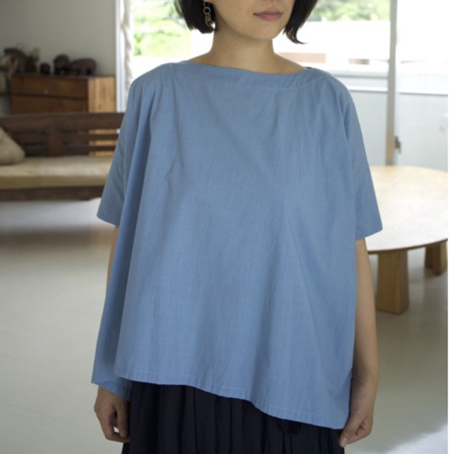 ARTS&SCIENCE S-sleeve tent line blouse レディースのトップス(シャツ/ブラウス(半袖/袖なし))の商品写真