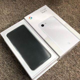 ソフトバンク(Softbank)のPixel3 Clearly White 128GB（Simフリー）(スマートフォン本体)