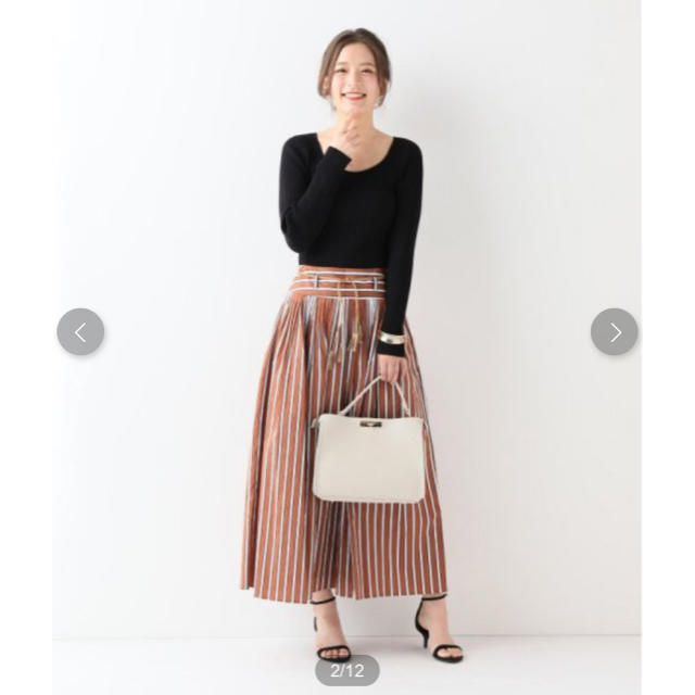 SLOBE IENA - margaux 今季完売 ストライプロングスカート ...
