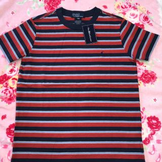 ラルフローレン(Ralph Lauren)の新品タグ付 ラルフローレン 赤系ボーダー半袖Tシャツ 120(Tシャツ/カットソー)