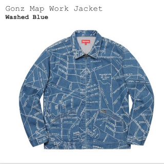 シュプリーム(Supreme)の定価以下 Sサイズ Supreme gonz map work  jacket (ブルゾン)