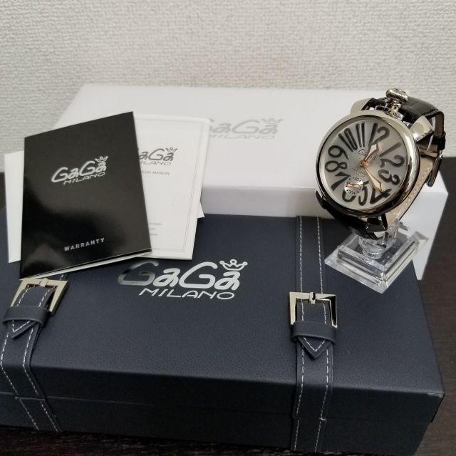 GaGa MILANO(ガガミラノ)のガガミラノ　腕時計　マヌアーレ　手巻き　未使用に近い☆ メンズの時計(腕時計(アナログ))の商品写真
