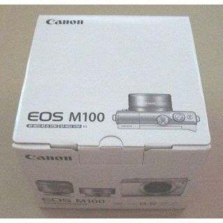 キヤノン(Canon)の新品 キャノン EOS M100 ダブルレンズキット ホワイト(デジタル一眼)