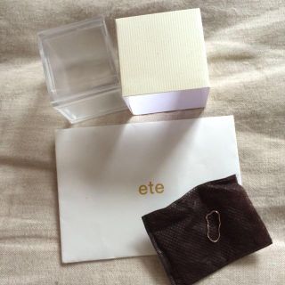 エテ(ete)のete☺︎10kチェーンピンキーリング(リング(指輪))