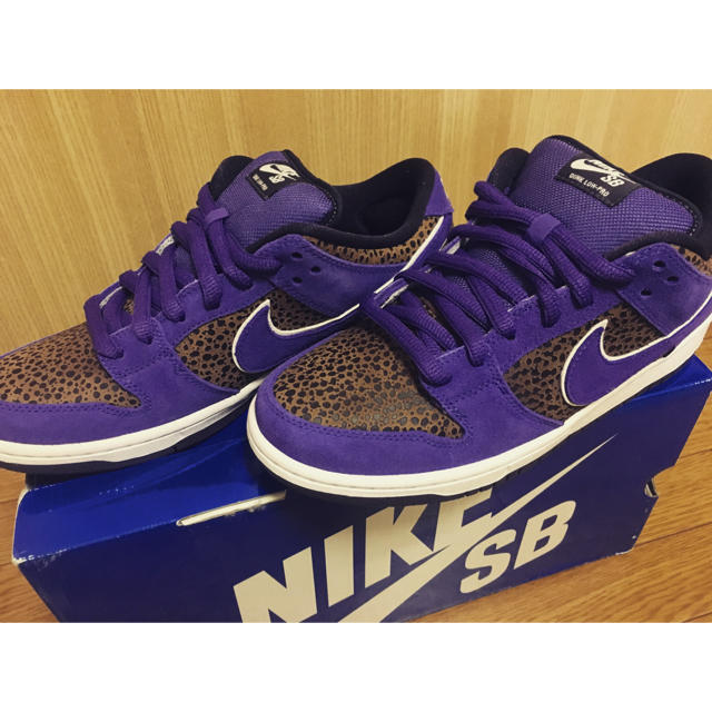 26.0 nike sb dunk low purple safari