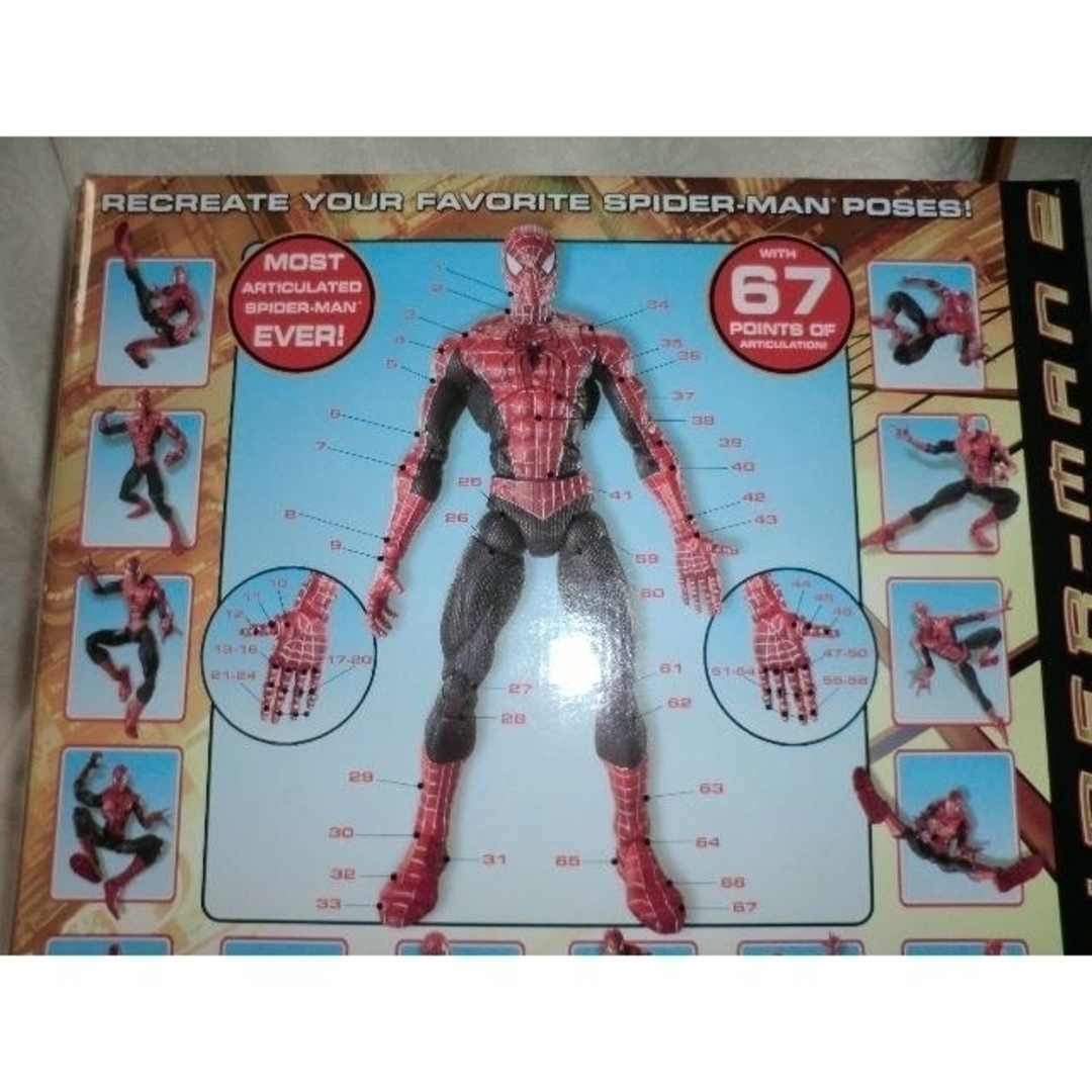 # 入手困難品????スパイダーマン。67箇所関節。自由自在可動‼️指先まで感動