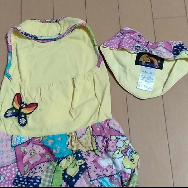 GrandGround(グラグラ)のチェリッチュ　★新品✳ロンパース　つなぎ　90 キッズ/ベビー/マタニティのキッズ服女の子用(90cm~)(その他)の商品写真