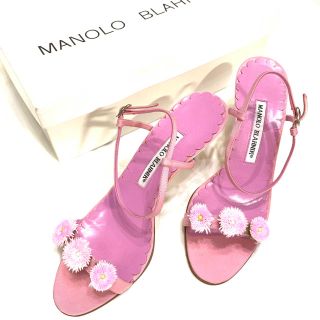 マノロブラニク(MANOLO BLAHNIK)のpoo113様専用　マノロブラニク 希少デザイン サンダル(サンダル)