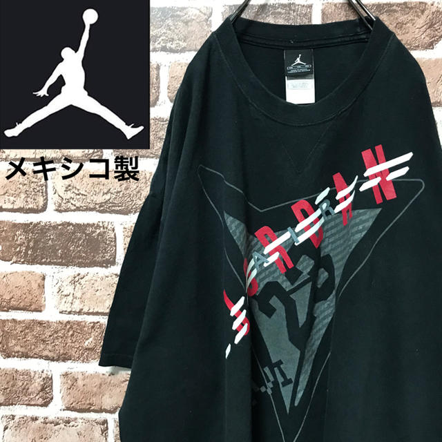 【激レア】エアジョーダンジャンプマンビッグロゴ ブラックビッグサイズ半袖Tシャツ