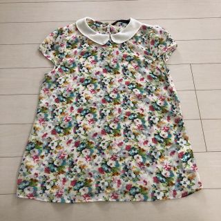 ザラ(ZARA)のZARA 花柄ブラウス フレンチスリーブ (シャツ/ブラウス(半袖/袖なし))