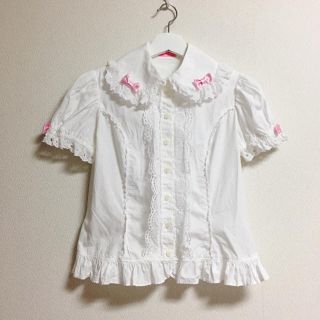 アンジェリックプリティー(Angelic Pretty)のAngelic Pretty ハートレースブラウス(シャツ/ブラウス(半袖/袖なし))