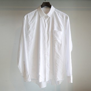 コモリ(COMOLI)の19ssコモリシャツ　ホワイト　サイズ3(シャツ)