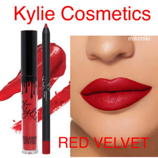 カイリーコスメティックス(Kylie Cosmetics)のKylie Cosmetics リップ＆ライナーセット RED VELVET(口紅)