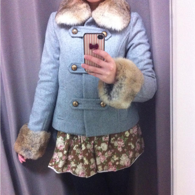 INGNI(イング)のINGNI♡グレーのコート♡ レディースのジャケット/アウター(ピーコート)の商品写真