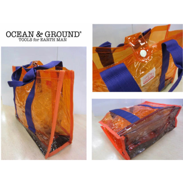 MARKEY'S(マーキーズ)の【未使用】ocean&ground プールバッグ オレンジ×パープル キッズ/ベビー/マタニティのこども用バッグ(その他)の商品写真