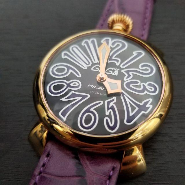 ガガミラノ 腕時計 美品☆ マヌアーレ40mm 紫