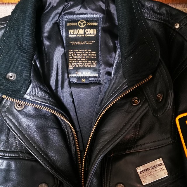 YeLLOW CORN - イエローコーン 革製ライダースジャケット の通販 by