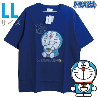 サンリオ(サンリオ)の新品 LL XL Tシャツ ドラえもん サンリオ グッズ ブルー 8353(Tシャツ/カットソー(半袖/袖なし))