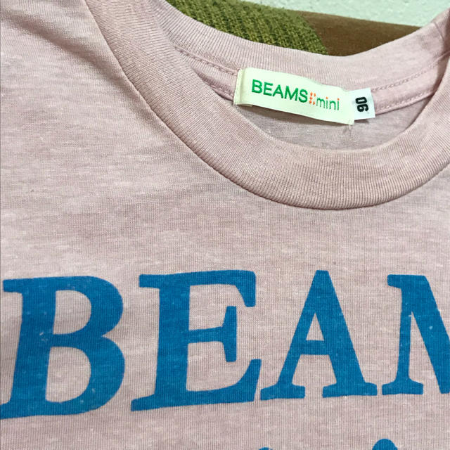 こども ビームス(コドモビームス)のBEAMS mini ビーミスミ二 Tシャツ 90 男の子 女の子 ピンク キッズ/ベビー/マタニティのキッズ服女の子用(90cm~)(Tシャツ/カットソー)の商品写真