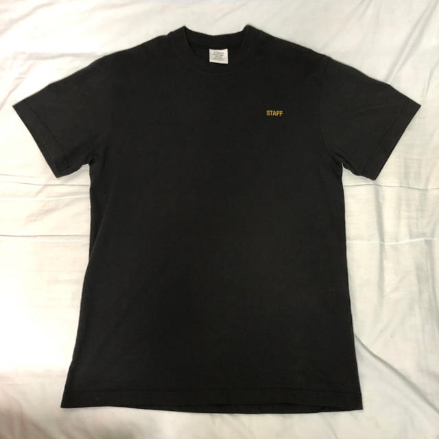 黒サイズVETEMENTS STAFF ベーシック ロゴ Tシャツ L