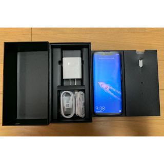 アンドロイド(ANDROID)の新品 Mate20 pro ブルー simロック解除済 Softbank 残債無(スマートフォン本体)