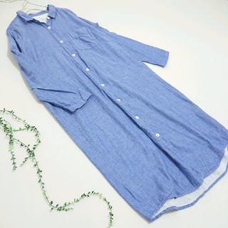 ムジルシリョウヒン(MUJI (無印良品))のMUJI *コットンシャツワンピース*(ひざ丈ワンピース)