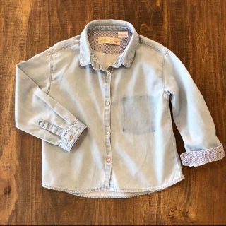 ザラキッズ(ZARA KIDS)のzarababy girl デニムシャツ 86 春夏デニム ザラベビー 女の子(シャツ/カットソー)