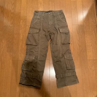 テットオム(TETE HOMME)の※注意点あり　テットオム カーゴパンツ ワーク メンズ カーキ　サイズ4(ワークパンツ/カーゴパンツ)