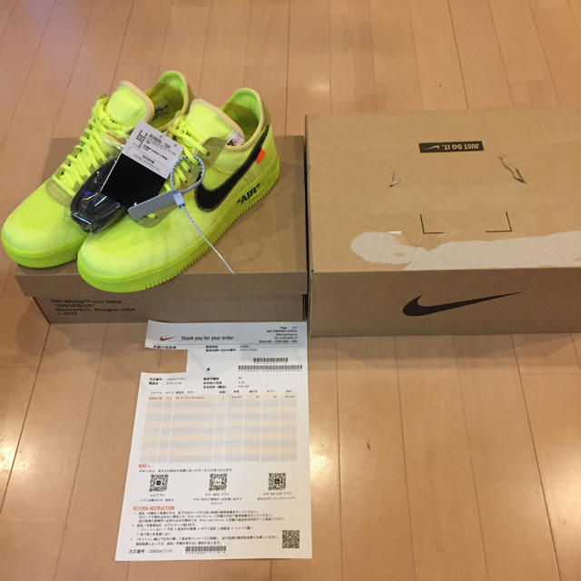 THE10 nike off white air force1 27.5㎝ 正規靴/シューズ