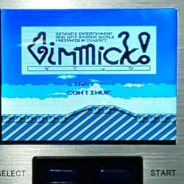 ファミリーコンピュータ(ファミリーコンピュータ)のＧｉｍｉｃｋ！(ギミック)【説明書なし】 エンタメ/ホビーのゲームソフト/ゲーム機本体(家庭用ゲームソフト)の商品写真