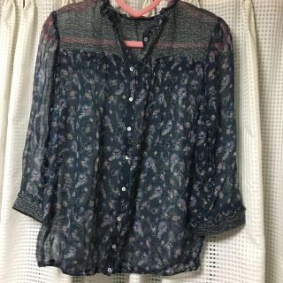 ザラ(ZARA)のZARA BASIC シルクブラウス(シャツ/ブラウス(長袖/七分))