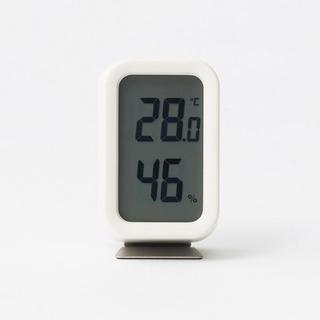 ムジルシリョウヒン(MUJI (無印良品))の無印良品 デジタル温湿度計 ホワイト(置時計)