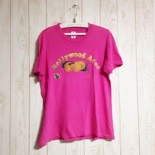 ハリウッドランチマーケット(HOLLYWOOD RANCH MARKET)のピンクTシャツ(Tシャツ(半袖/袖なし))