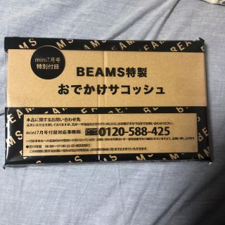 ビームス(BEAMS)のmini 2019年7月号付録 BEAMS特製おでかけサコッシュ(ショルダーバッグ)