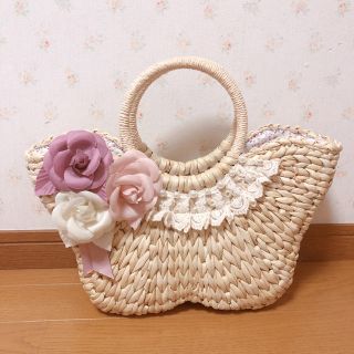 アクシーズファム(axes femme)の値下げ！axes♪カゴバッグ♡美品・送料無料！(かごバッグ/ストローバッグ)