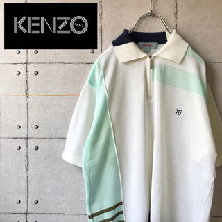 ケンゾー(KENZO)の【激レア】 KENZO ケンゾー ゴルフ 刺繍ロゴ ビッグサイズ ポロシャツ(ポロシャツ)