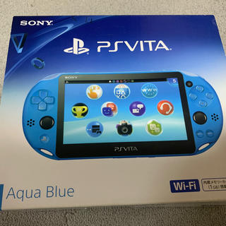 プレイステーションヴィータ(PlayStation Vita)の未使用美品 SONY  PS Vita PCH-2000 ZA23 アクアブルー(携帯用ゲーム機本体)