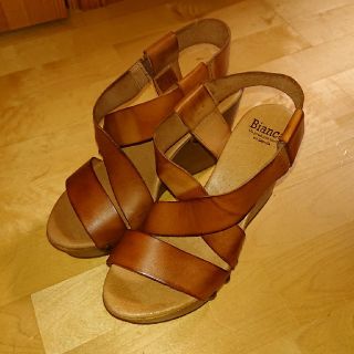 値下げ完売Biancaウェッジヒールsize37(サンダル)