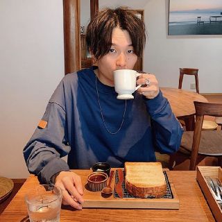 サンシー(SUNSEA)の「SUNSEA」 Fat Long T/Blue　税抜き24000yen+税(Tシャツ/カットソー(七分/長袖))