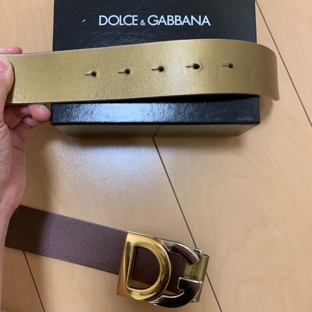 DOLCE&GABBANA(ドルチェアンドガッバーナ)のドルガバ ゴールドベルト レディースのファッション小物(ベルト)の商品写真