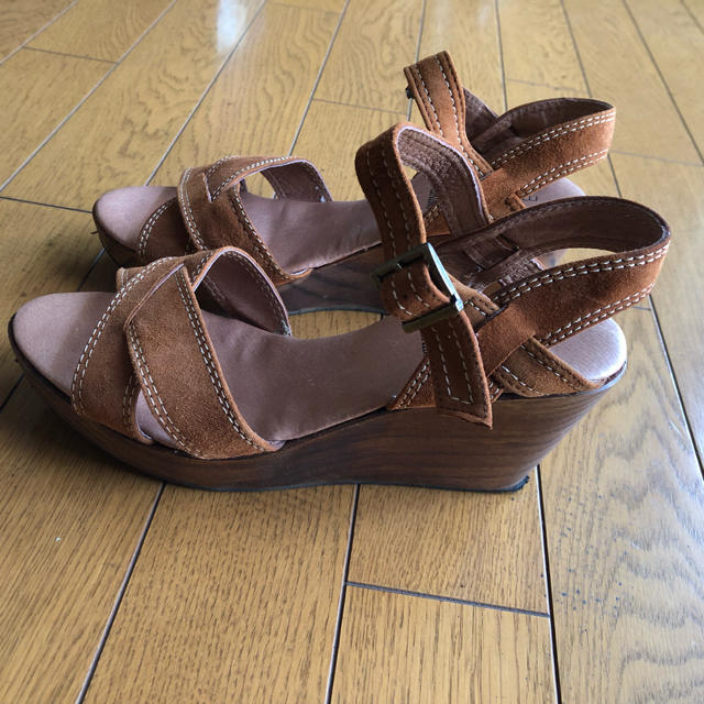 ABAHOUSE(アバハウス)の茶色 サンダル ハイヒール アバハウス レディースの靴/シューズ(サンダル)の商品写真