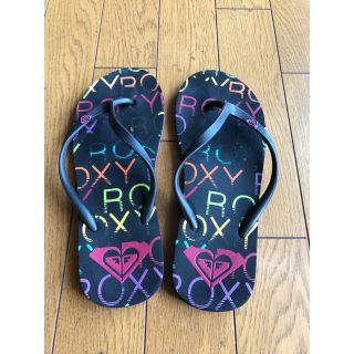 ロキシー(Roxy)のロキシー ROXY ビーチサンダル 黒 ブラック(ビーチサンダル)