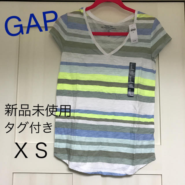 GAP(ギャップ)の新品未使用タグ付き カラフルボーダーＴシャツ レディースのトップス(Tシャツ(半袖/袖なし))の商品写真