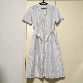 ユニクロ(UNIQLO)のarisa様専用 ユニクロ☆シャツ ワンピース☆ リネン(ロングワンピース/マキシワンピース)